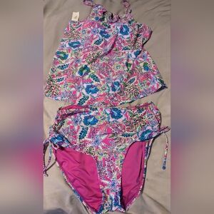 Floral Print Women's Swim Set